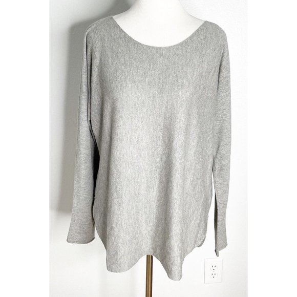Vince Sweaters - Vince Boat Neck Long Sleeve Wool Cashmere Pullover Gray Sweather Large